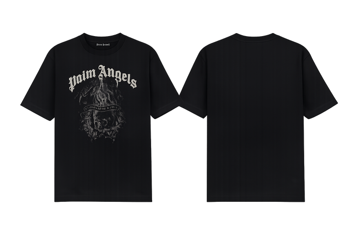 Palm Angels Statement Pencil cotton T-Shirt black