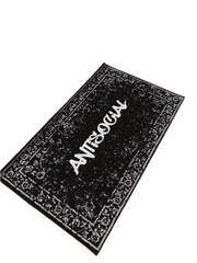 Anti Social Traditional design Washable  Custom Rug