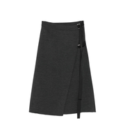 Wool Midi Skirt