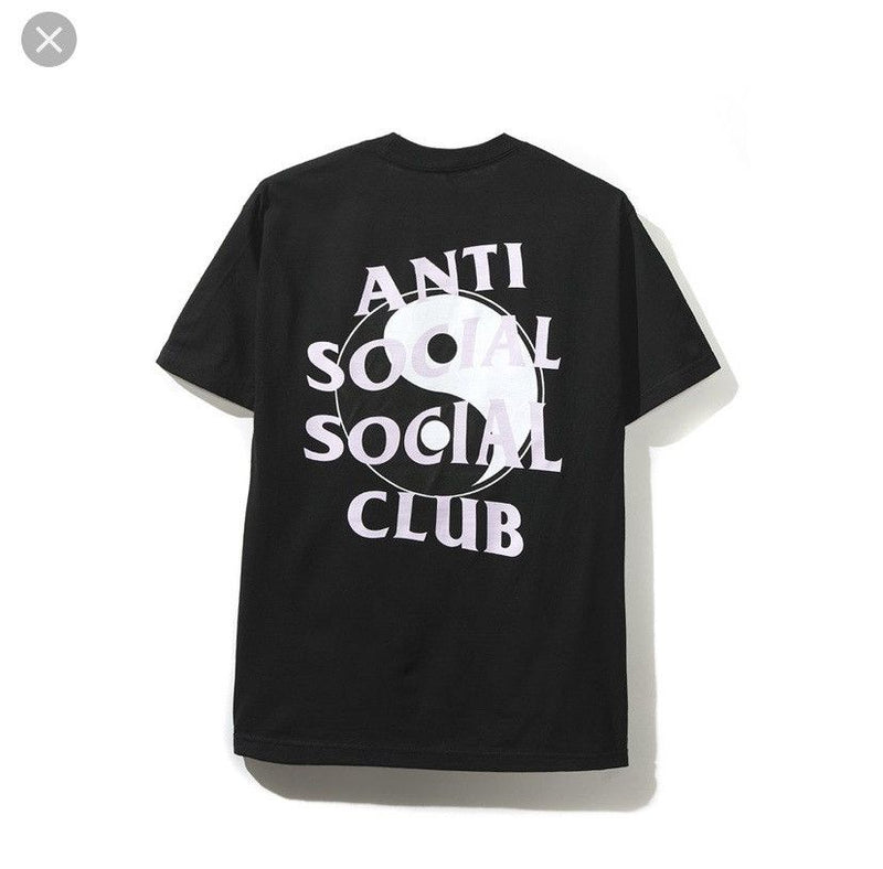Anti Social Social Club Whisper T-Shirt Shirt Yin Yang Black Pink White