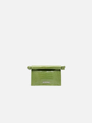 Jacquemus The Small Rond CarreClutch Mini Take-Out Clutch Green