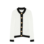 Knitted Crewneck Cardigan