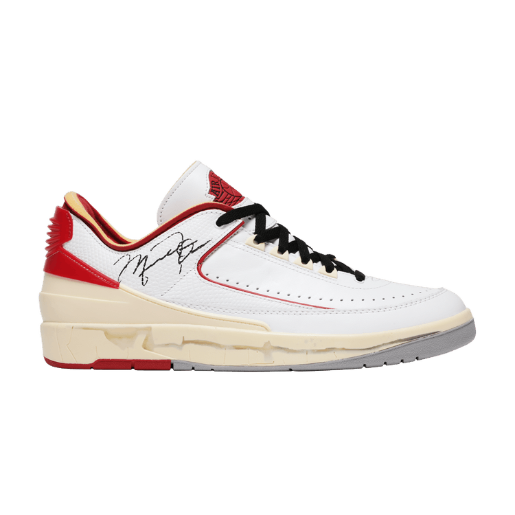 Off White x Air Jordan 2 Retro Low SP White Varsity Red
