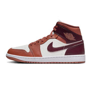 Jordan 1 Mid Dusty Peach Night Red W
