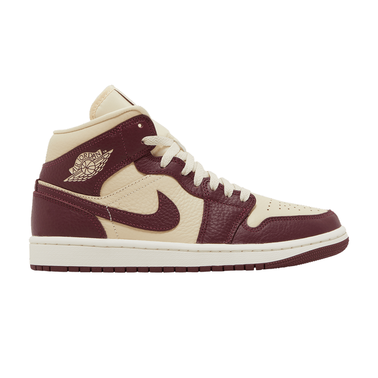 Air Jordan 1 Mid Split Beach Cherrywood Red