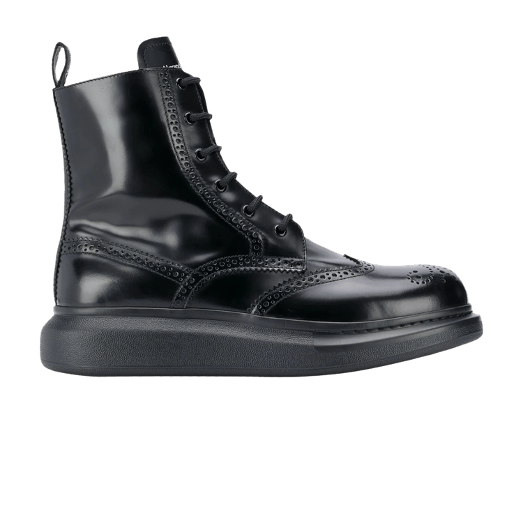 Alexander McQueen Hybrid Brogue Boot Black