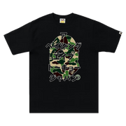 BAPE ABC Camo Japanese Letters T-Shirt - Black