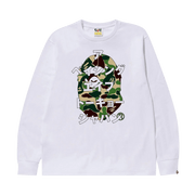 BAPE ABC Camo Japanese Letters T-Shirt - White