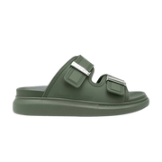 Alexander McQueen Hybrid Double Buckle Sandal Khaki