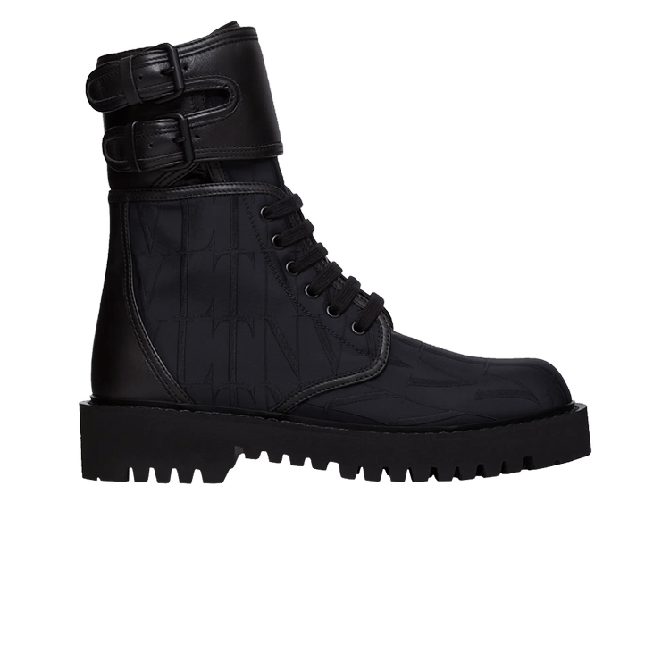 Valentino Campsite Combat Boot VLTN Times - Black