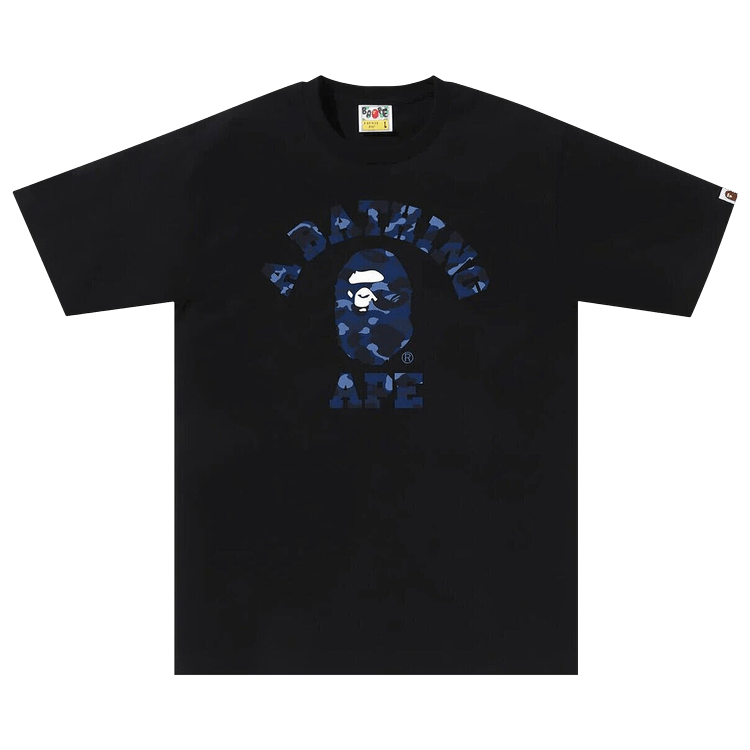 Bape - Color Camo College T-Shirt Black / Navy (SS23)