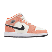 Jordan 1 Mid SE Orange Suede GS