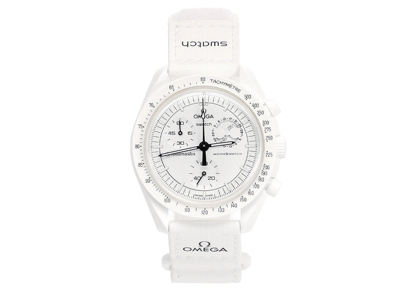 Swatch x Omega Bioceramic Moonswatch Mission To Moonphase Snoopy SO33W700