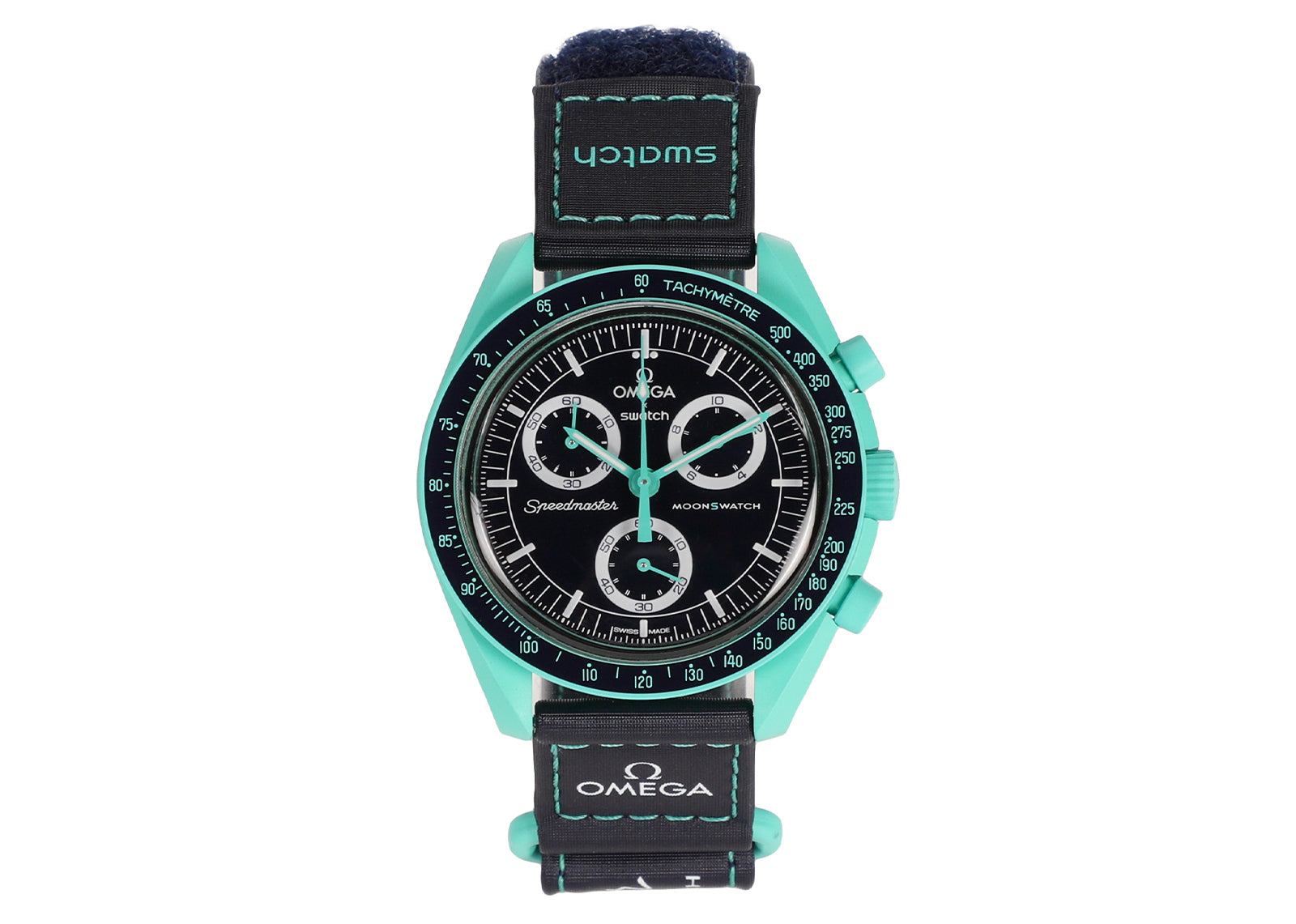 Swatch x Omega Bioceramic Moonswatch Mission On Earth Polar Lights SO33L103