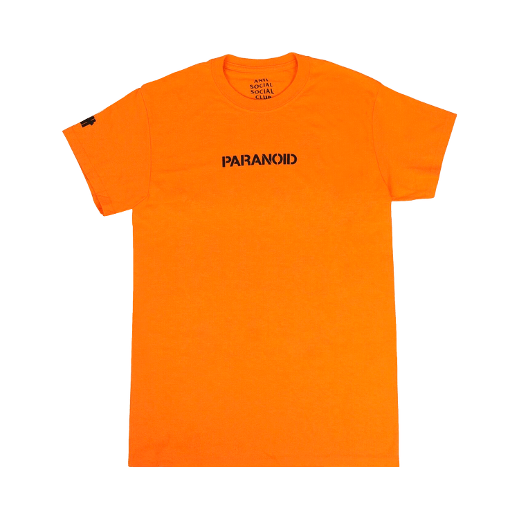 Antisocial Social Club x Undefeated Paranoid Orange T-Shirt