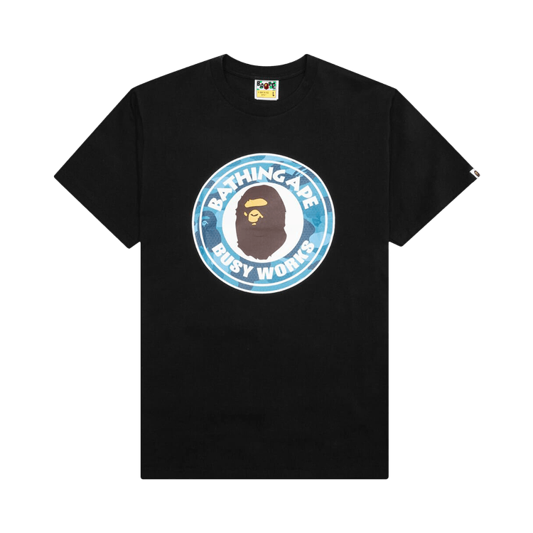 BAPE Honeycomb Camo Busy Works T-Shirt - Black