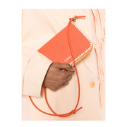 Rio Calfskin Pouch - Deep Saffron