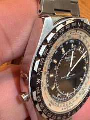 Breitling Navitimer Pluton Iran Airforce New Old Stock 1970 Iran Dial Logo