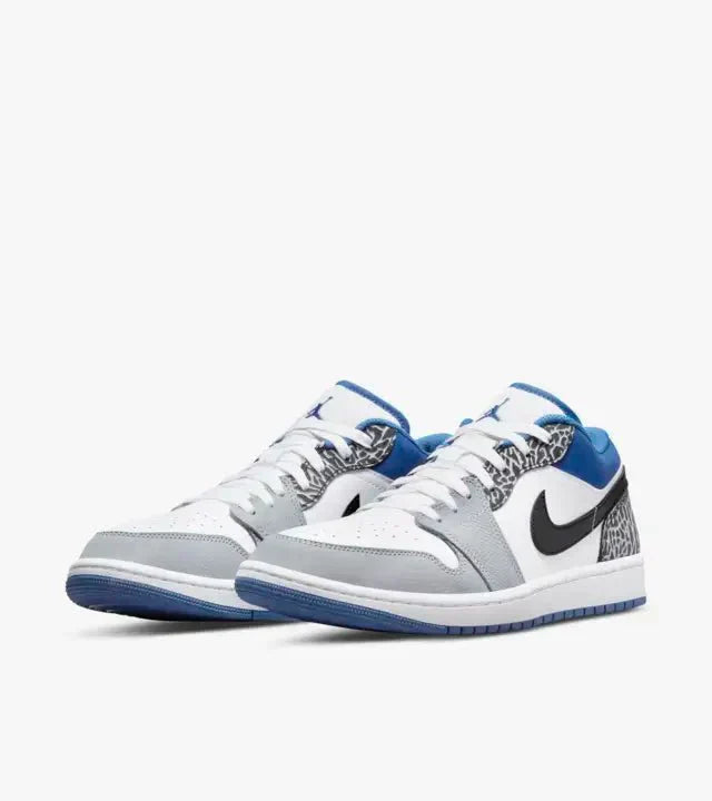 Air Jordan 1 Low True Blue / Smoke Grey Marina Blue Sale