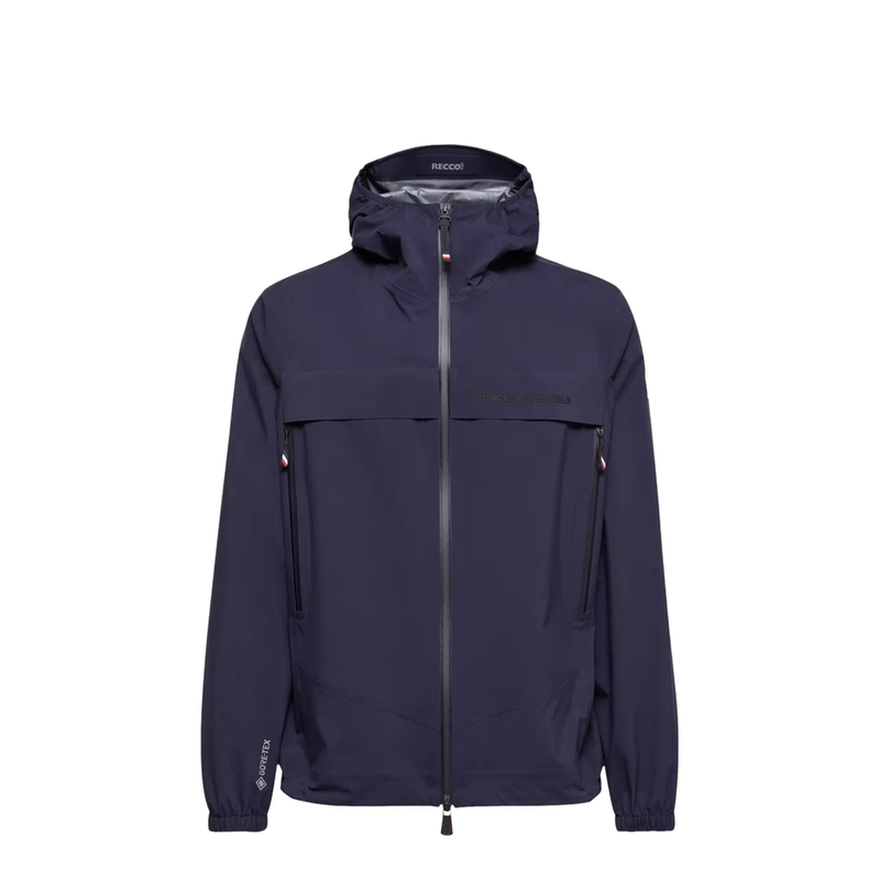 Hooded Shell Jacket - Navy Blue