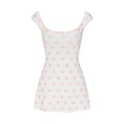 Logo Pointelle Mini Dress