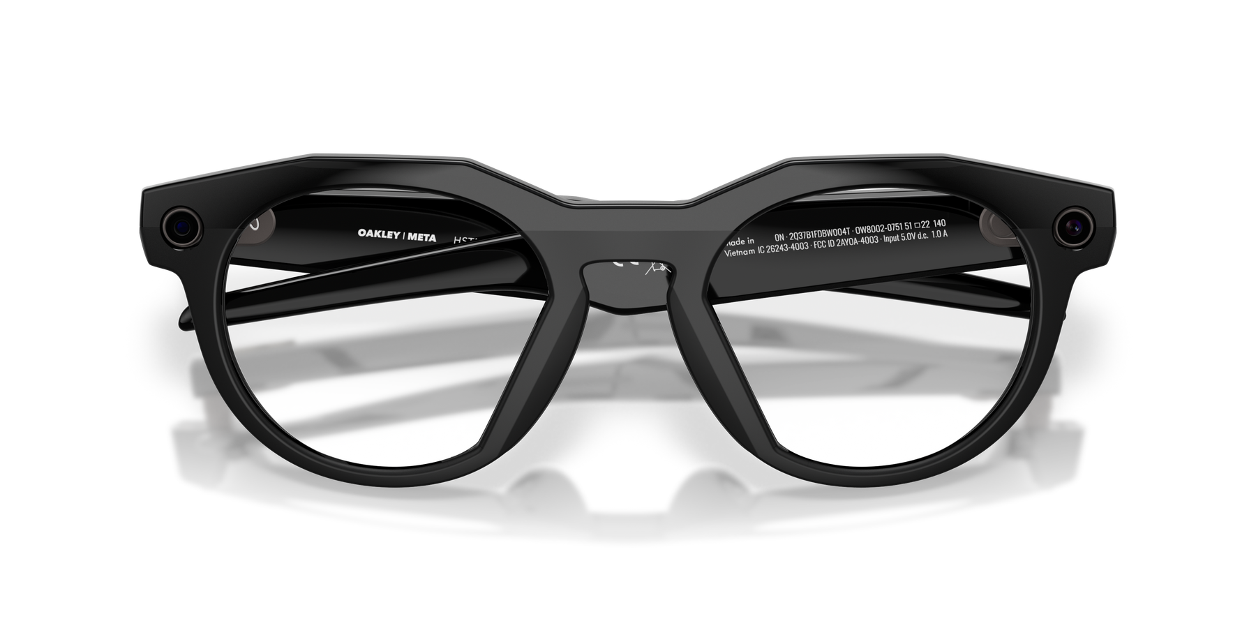 Oakley Meta Hstn Ai Performance Glasses Black Frame