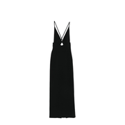 Cross-Back Straps Maxi Dress