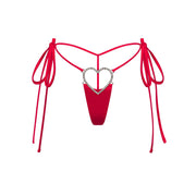 Novelty Intimates Heart Charm String Thong