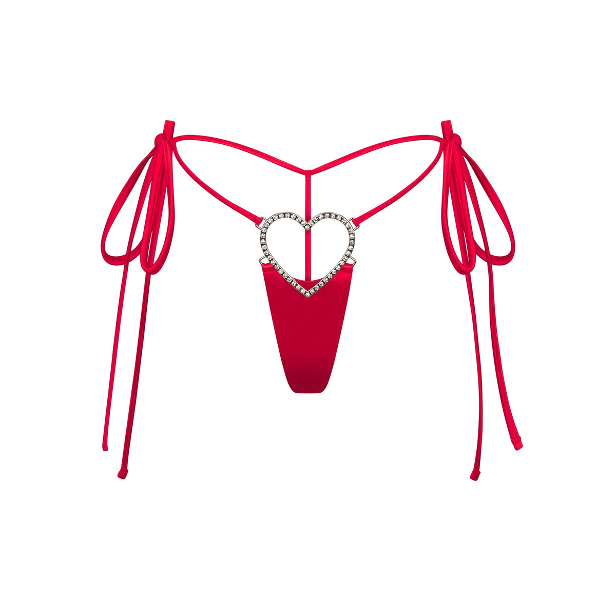 Novelty Intimates Heart Charm String Thong