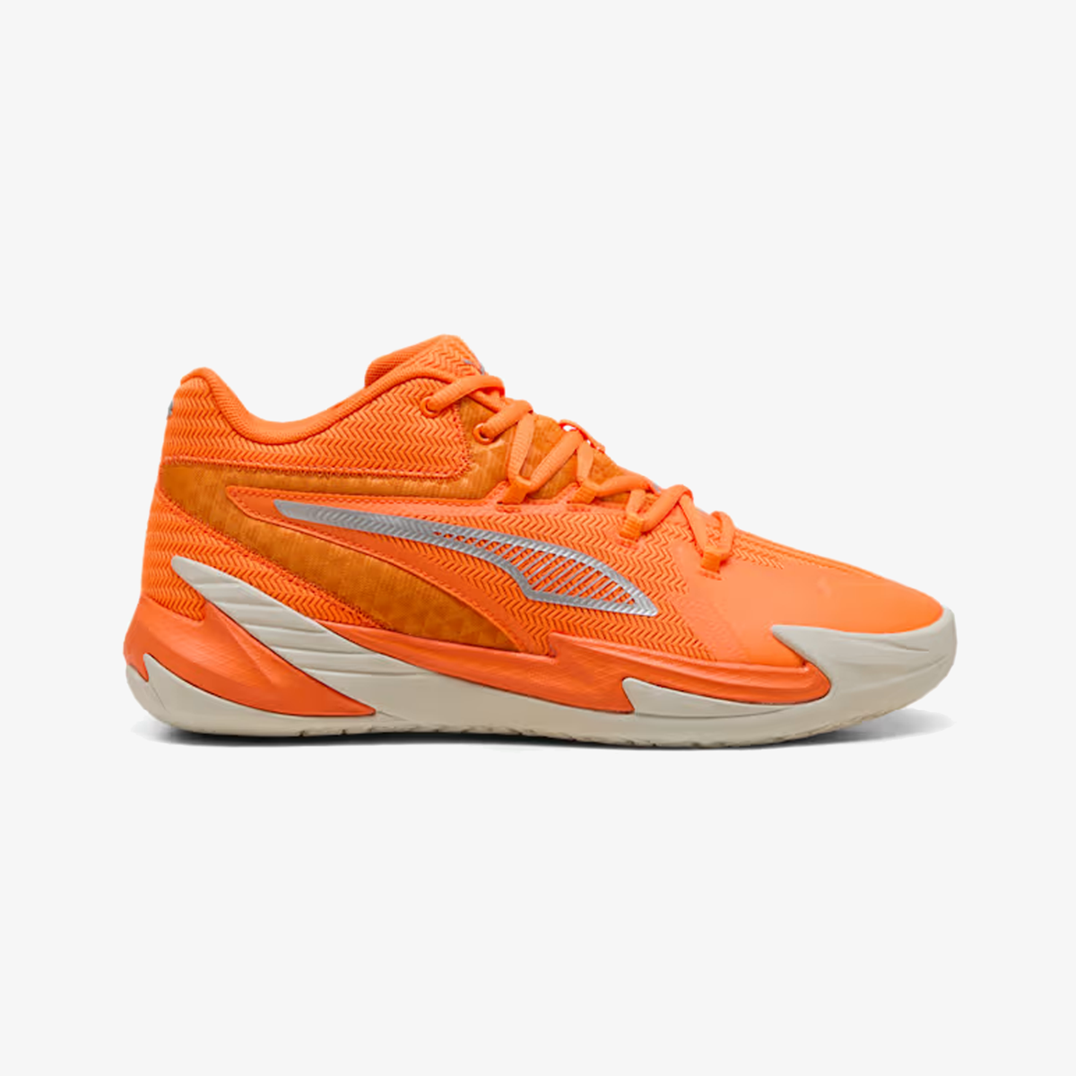 Puma THE DAGGER BASKETBALL { ORANGE GLO-PUMA SILVER-SEDATE GRAY