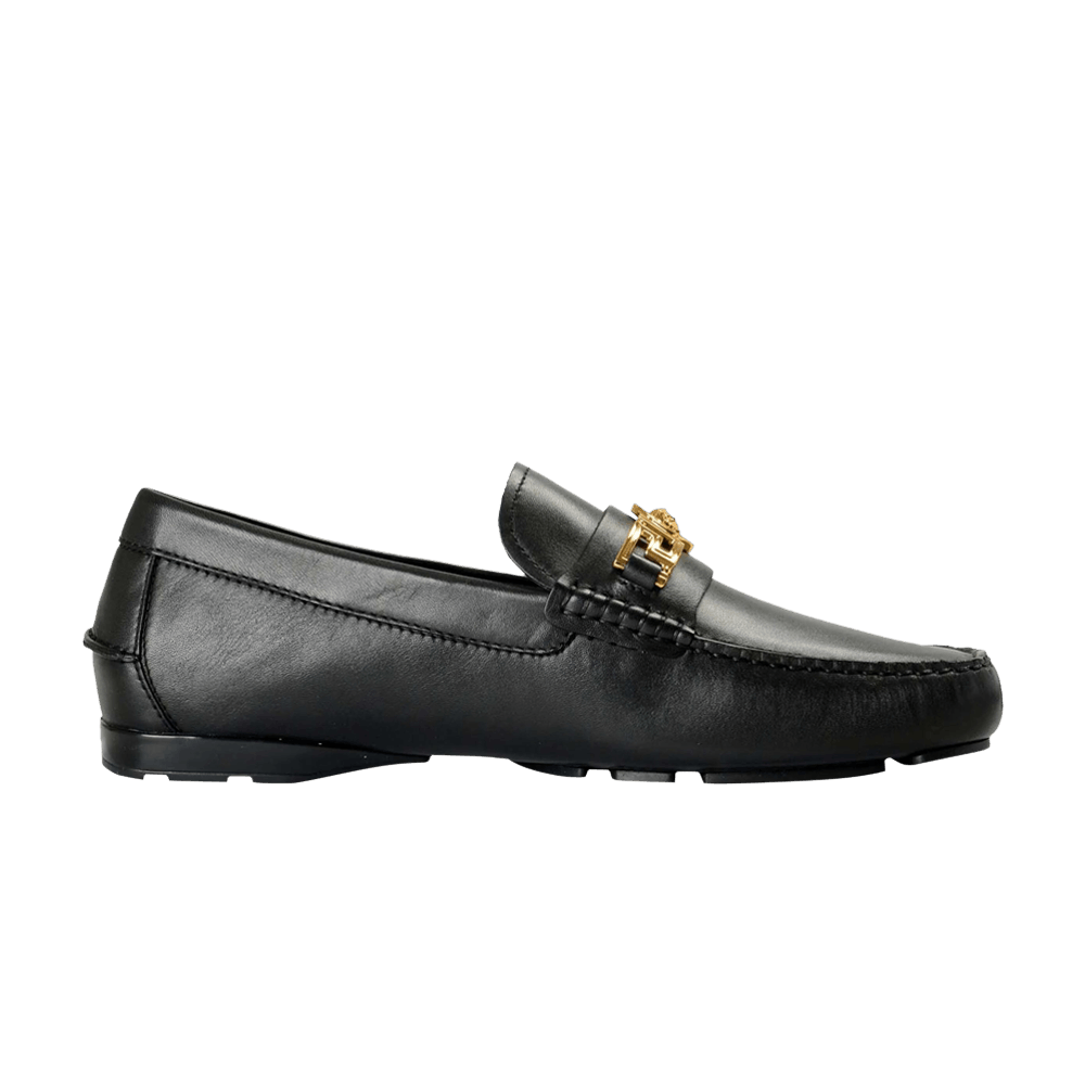 Versace Medusa Leather Loafer Black