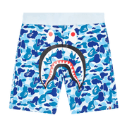 BAPE ABC Camo Shark Sweat Shorts Blue
