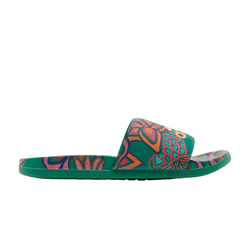 Adidas Wmns Adilette Comfort Slide 'Floral - Bold Green'