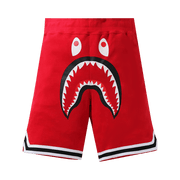 BAPE Shark Basketball Sweat Shorts Red