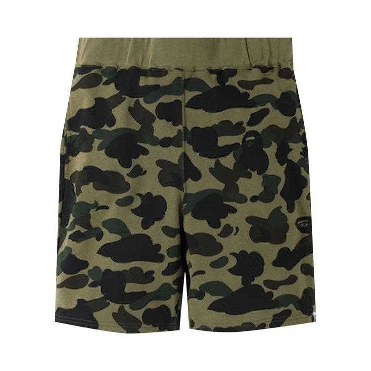 BAPE 1st Camo Sweat Shorts Green