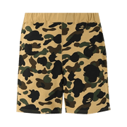 BAPE 1st Camo Sweat Shorts Yellow