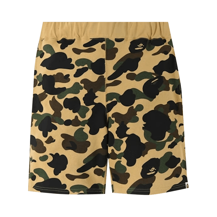 BAPE 1st Camo Sweat Shorts Yellow