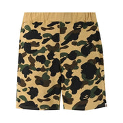 BAPE 1st Camo Sweat Shorts Yellow