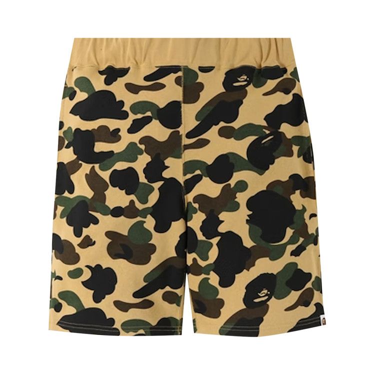 BAPE 1st Camo Sweat Shorts Yellow