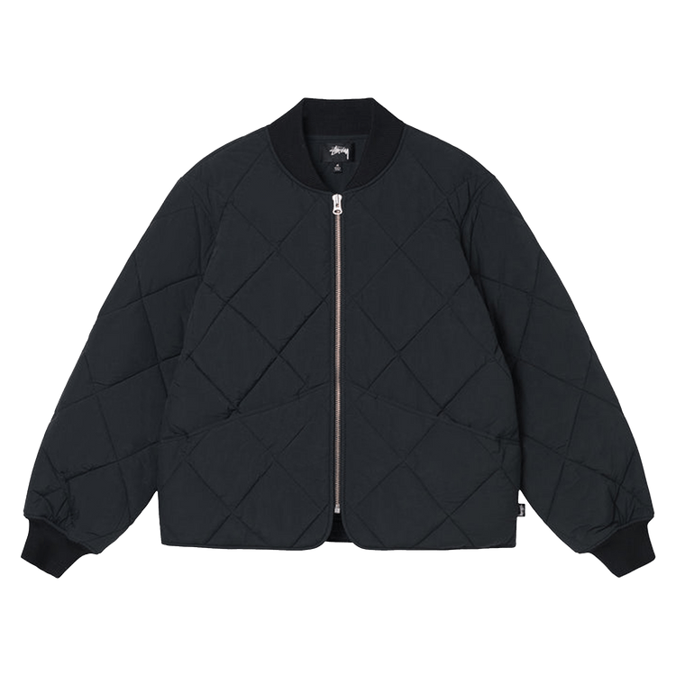 Stussy Dice Quilted Liner Jacket Black