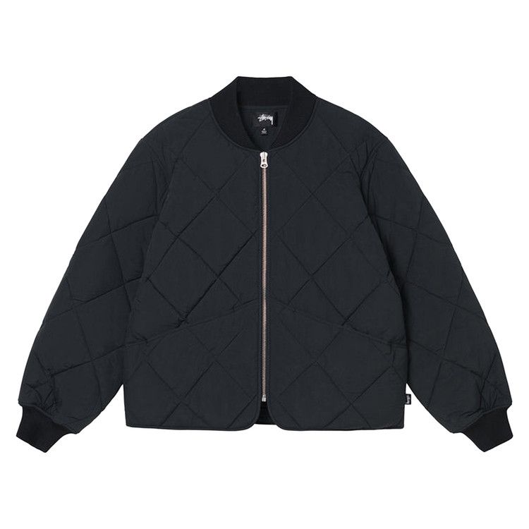 Stussy Dice Quilted Liner Jacket Black