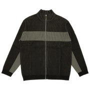 Supreme 2-Tone Ribbed Zip Up Sweater Black