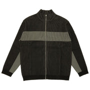 Supreme 2-Tone Ribbed Zip Up Sweater Black
