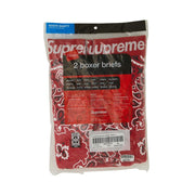 Supreme x Hanes Bandana Boxer Briefs (2 Pack) Red