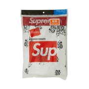 Supreme x Hanes Bandana Boxer Briefs (2 Pack) White