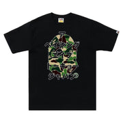 BAPE ABC Camo Japanese Letters T-Shirt - Black
