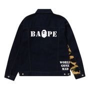 BAPE Multi Motif Loose Fit Denim Jacket Indigo