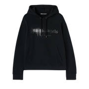 Palm Angels Rhinestone Sprayed Hoody Black