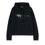 Palm Angels Rhinestone Sprayed Hoody Black