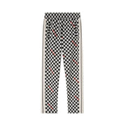 Palm Angels Jacquard Damier Classic Track Pants Black/Red
